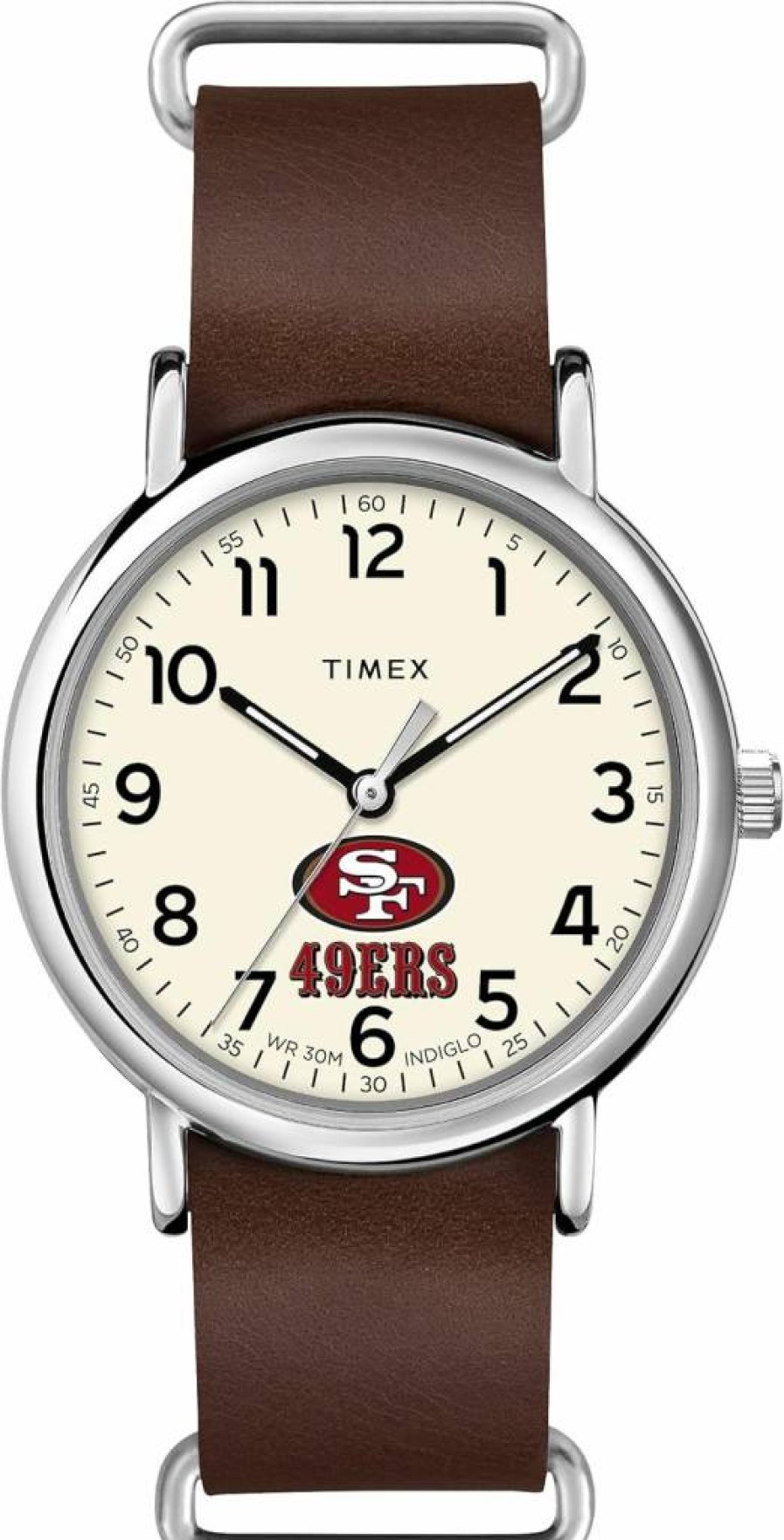 Timex Tribute Men's NFL Weekender 40mm Quartz Watch with Leather Strap