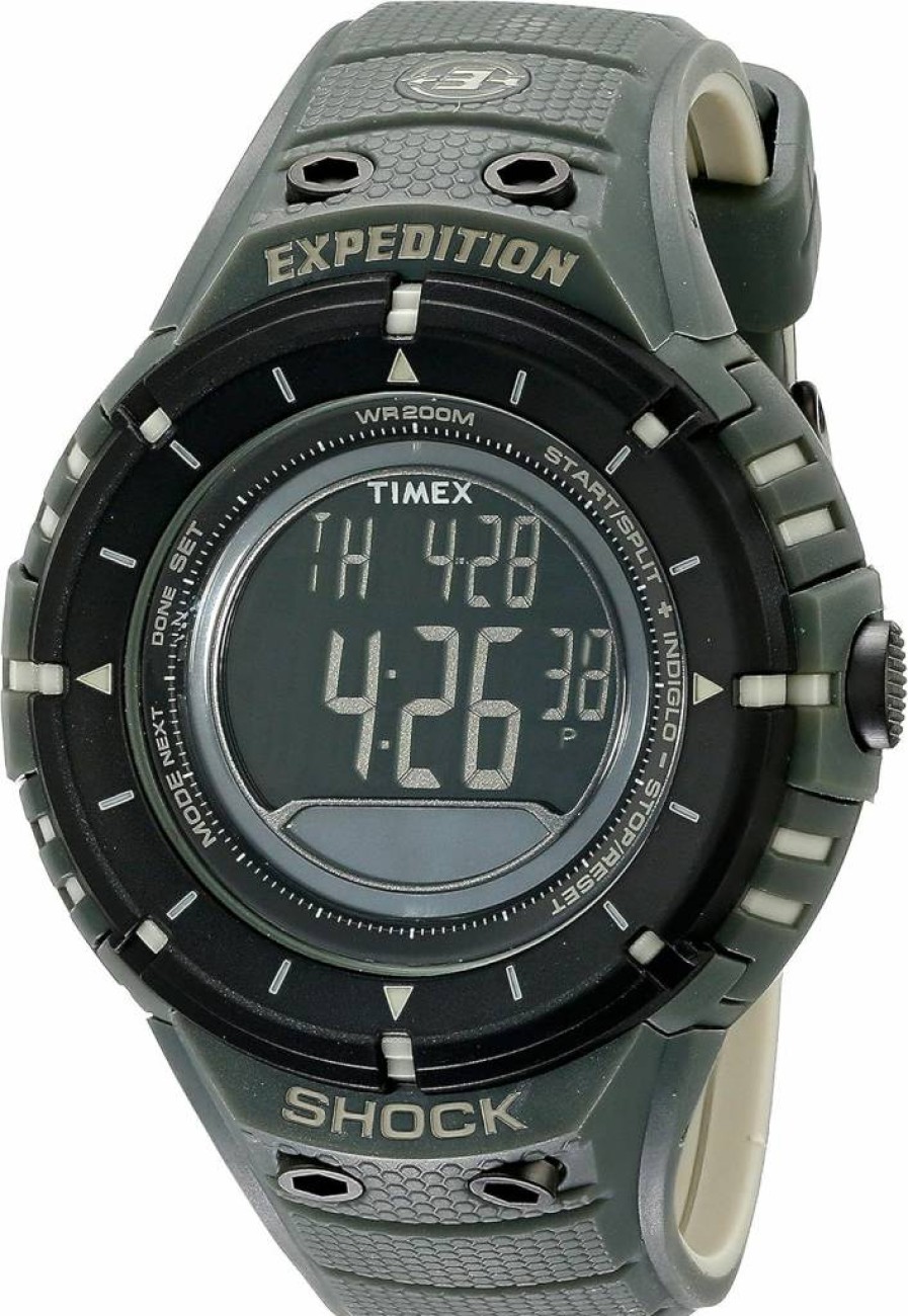 Timex Men's T49612 Expedition Trail Series Black Green Analog Quartz Outdoor Watch