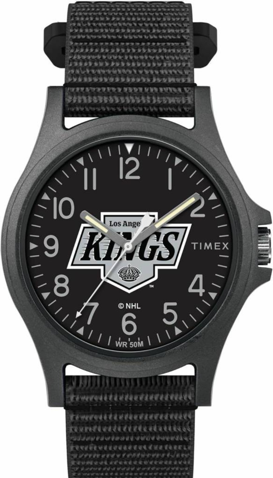 Timex Men's NFL Pride 40mm Stainless Steel Watch with Leather Strap - Official Licensed Football Timepiece