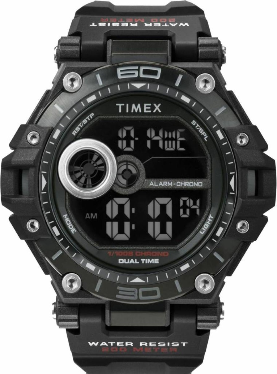Timex Unisex Digital Watch with 52mm Case - Stylish and Durable Timepiece for Men and Women