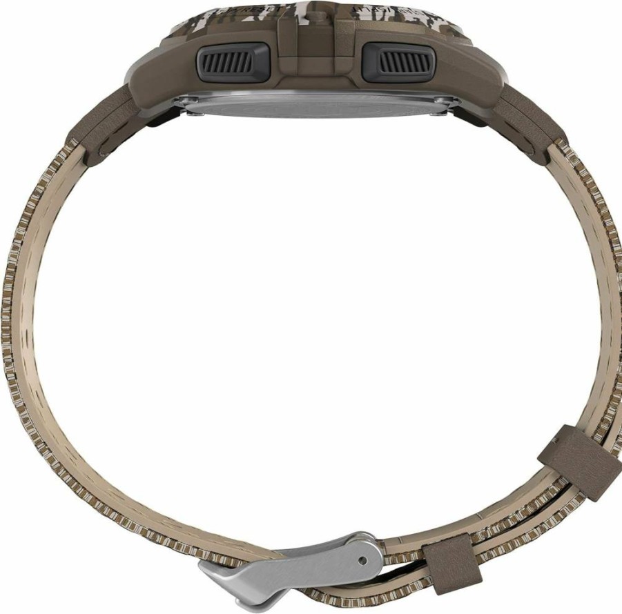 Timex Expedition Digital Chronograph Alarm Watch 33mm Stainless Steel Casual Sport Timepiece