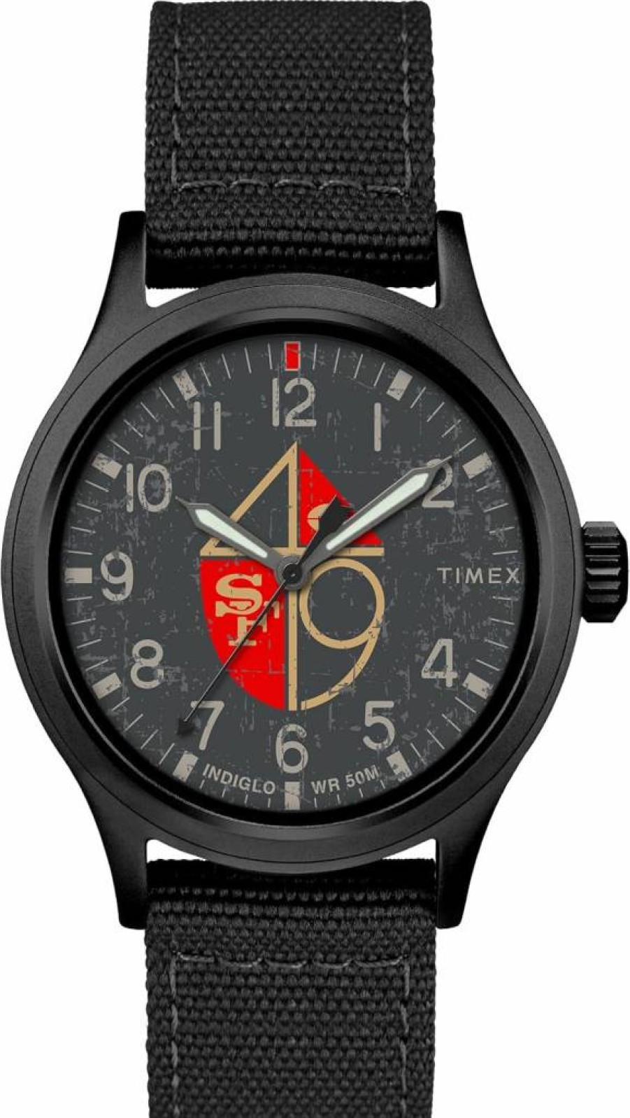 Timex Tribute Men's NFL Scout 40mm Quartz Watch with Fabric Strap