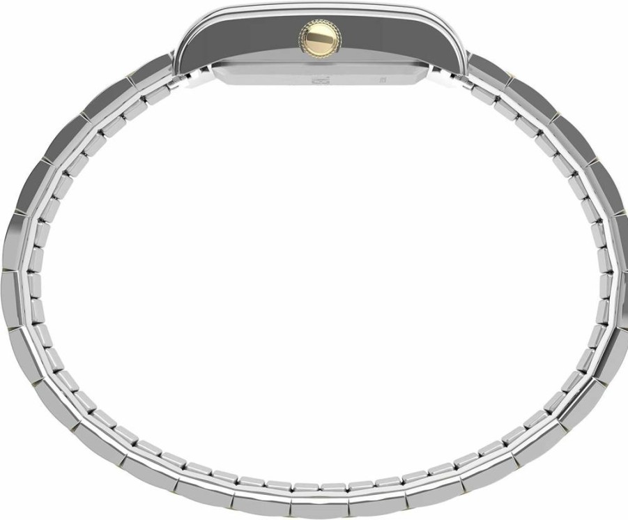 Timex Women's Meriden 21mm Stainless Steel Casual Watch with Leather Strap