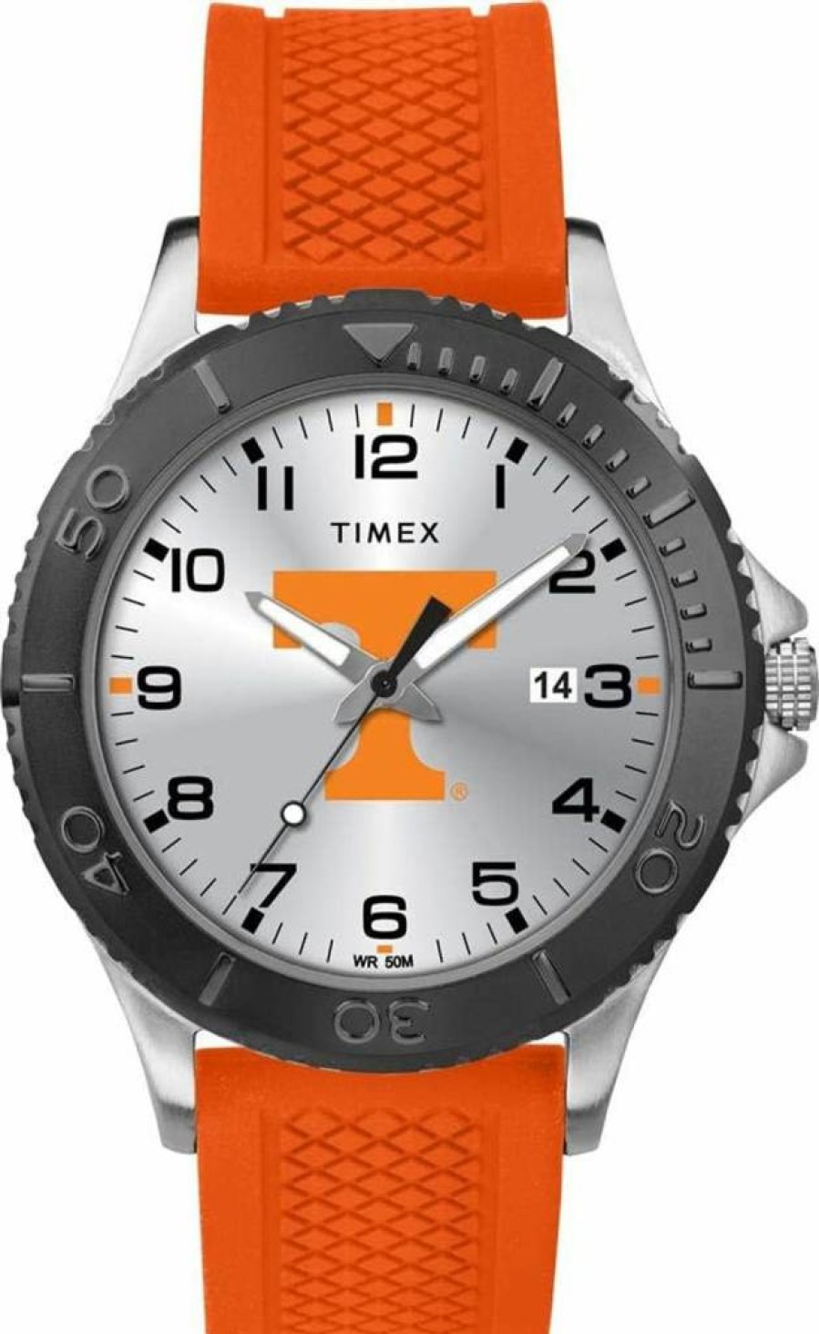 Timex Tribute Men's 42mm Tennessee Volunteers Orange Silicone Strap Watch
