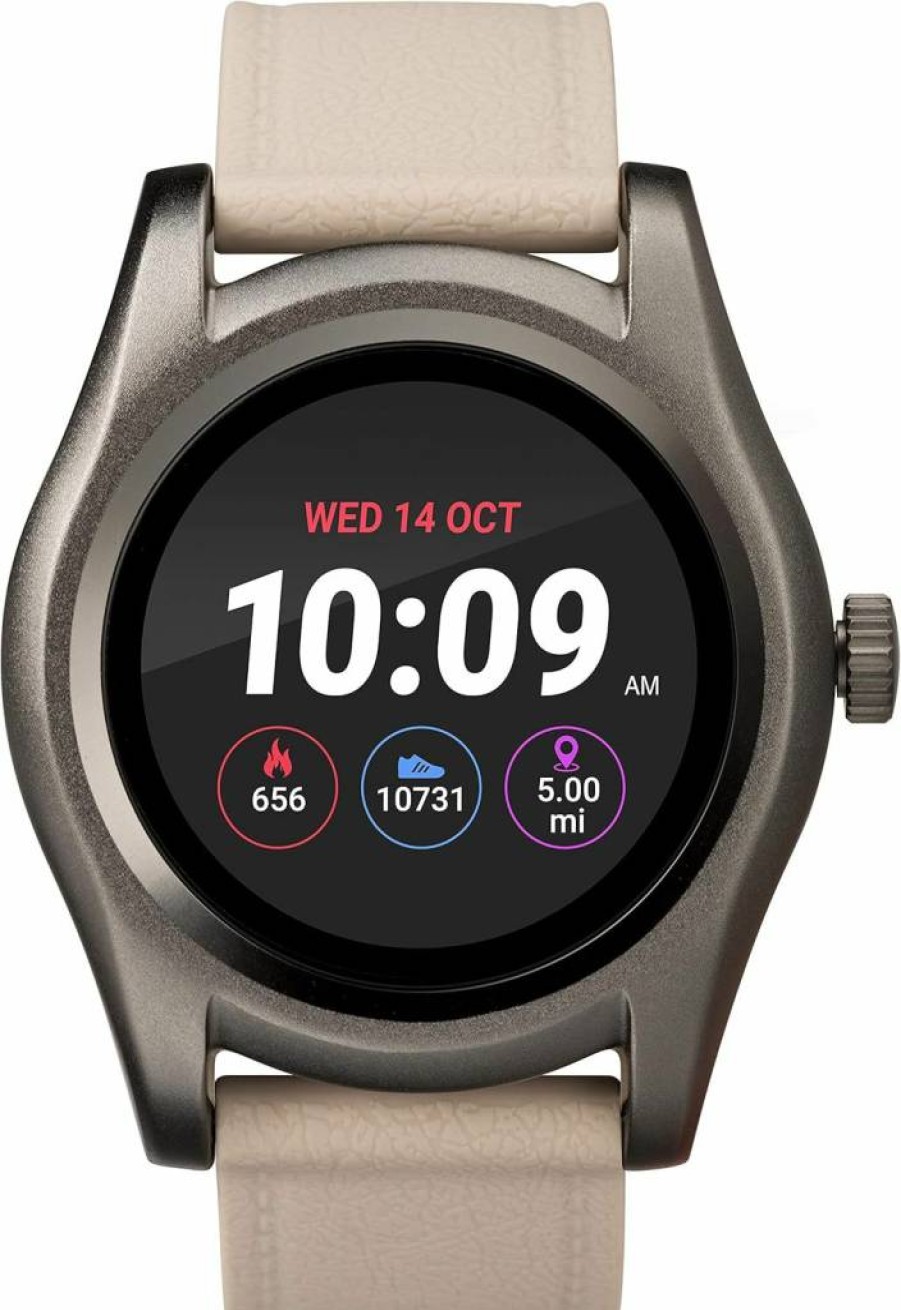 iConnect Smartwatch by Timex: Round Touchscreen with Heart Rate Monitor, Notifications & Bluetooth Calling