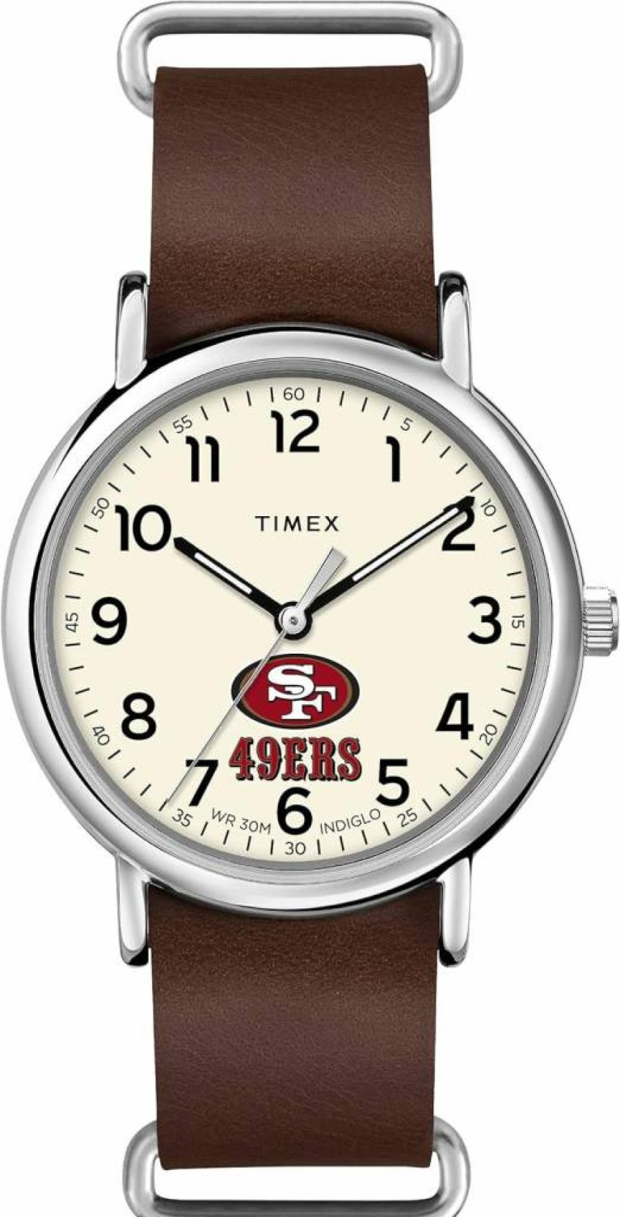Timex Tribute Men's NFL Weekender 40mm Quartz Watch with Leather Strap