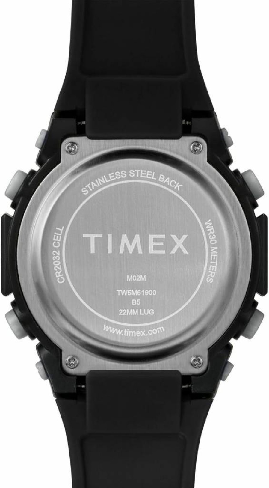 Timex Unisex Digital Watch with 50mm Case - Water-Resistant, Durable Design for Men & Women
