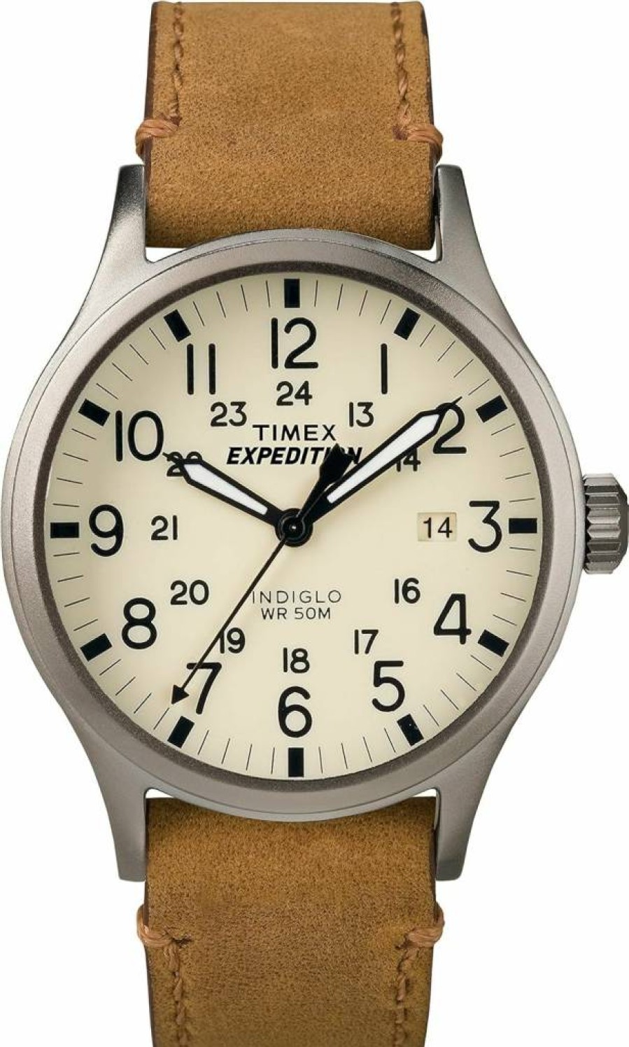 Timex Expedition Scout 40mm Men's Analog Watch with Indiglo Backlight, Luminous Hands, Adjustable Strap, 24-Hour Display, and 50M Water Resistance for Outdoor Use