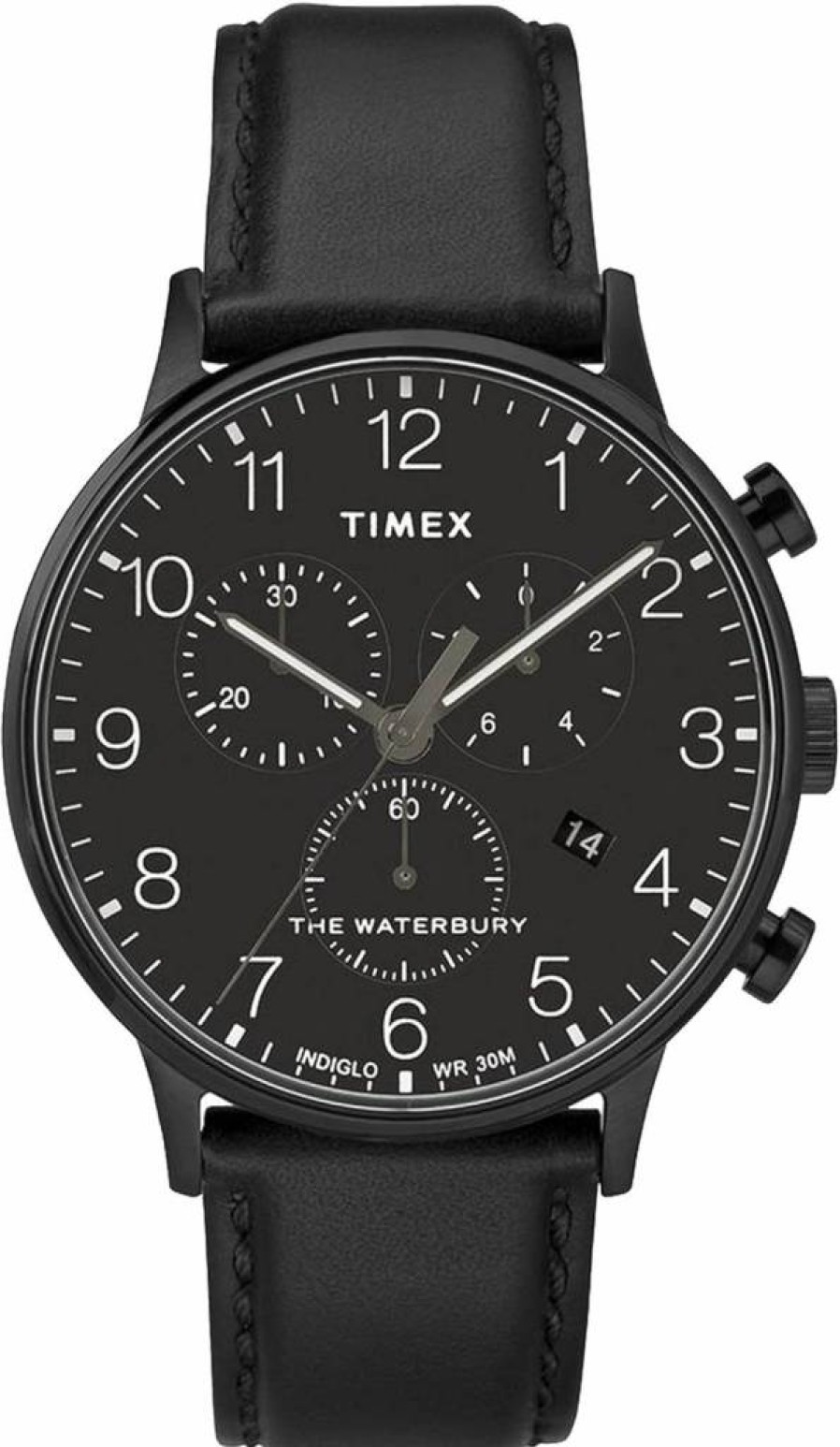 Timex Tw2R71800 Men's Classic Black Dress Watch - Slim Design, Water Resistant