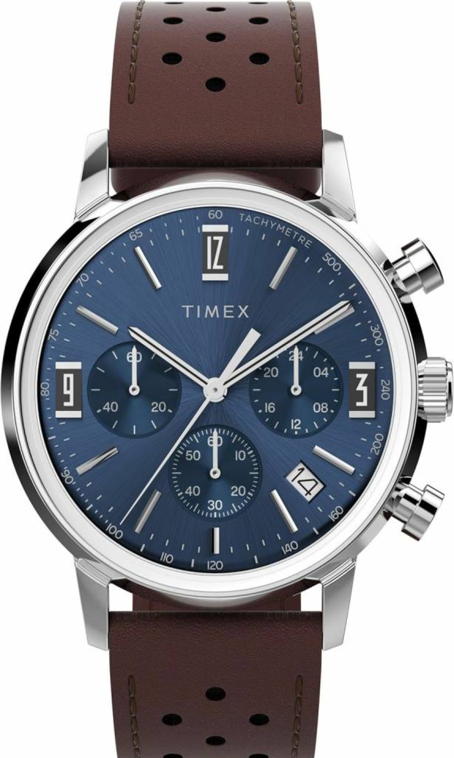 Timex Marlin Chronograph 40mm Men's Watch with Tachymeter, Retro Style, 50M Water Resistant, Analog Wristwatch