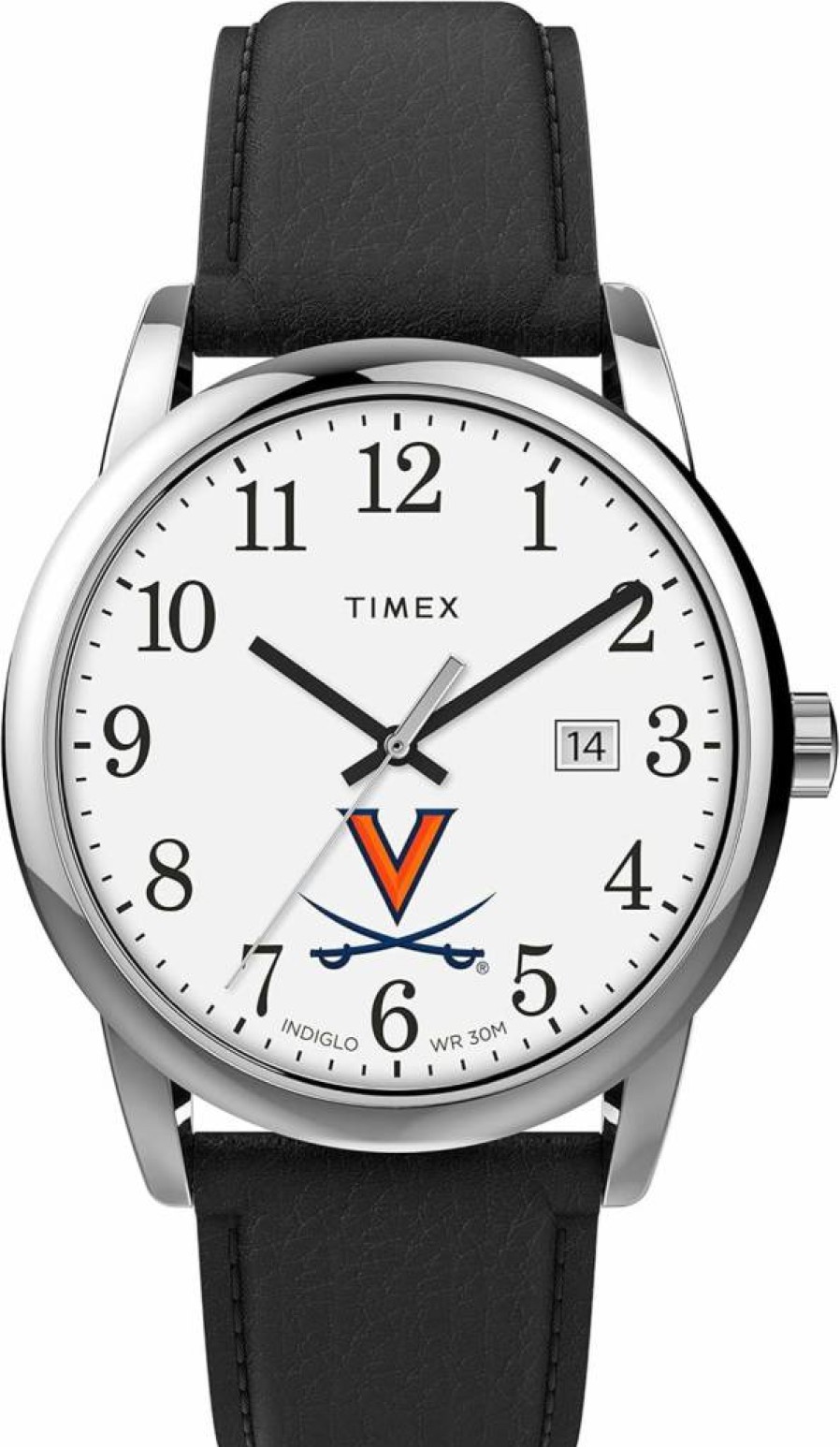 Timex Tribute Men's Collegiate Easy Reader 38mm Leather Strap Watch