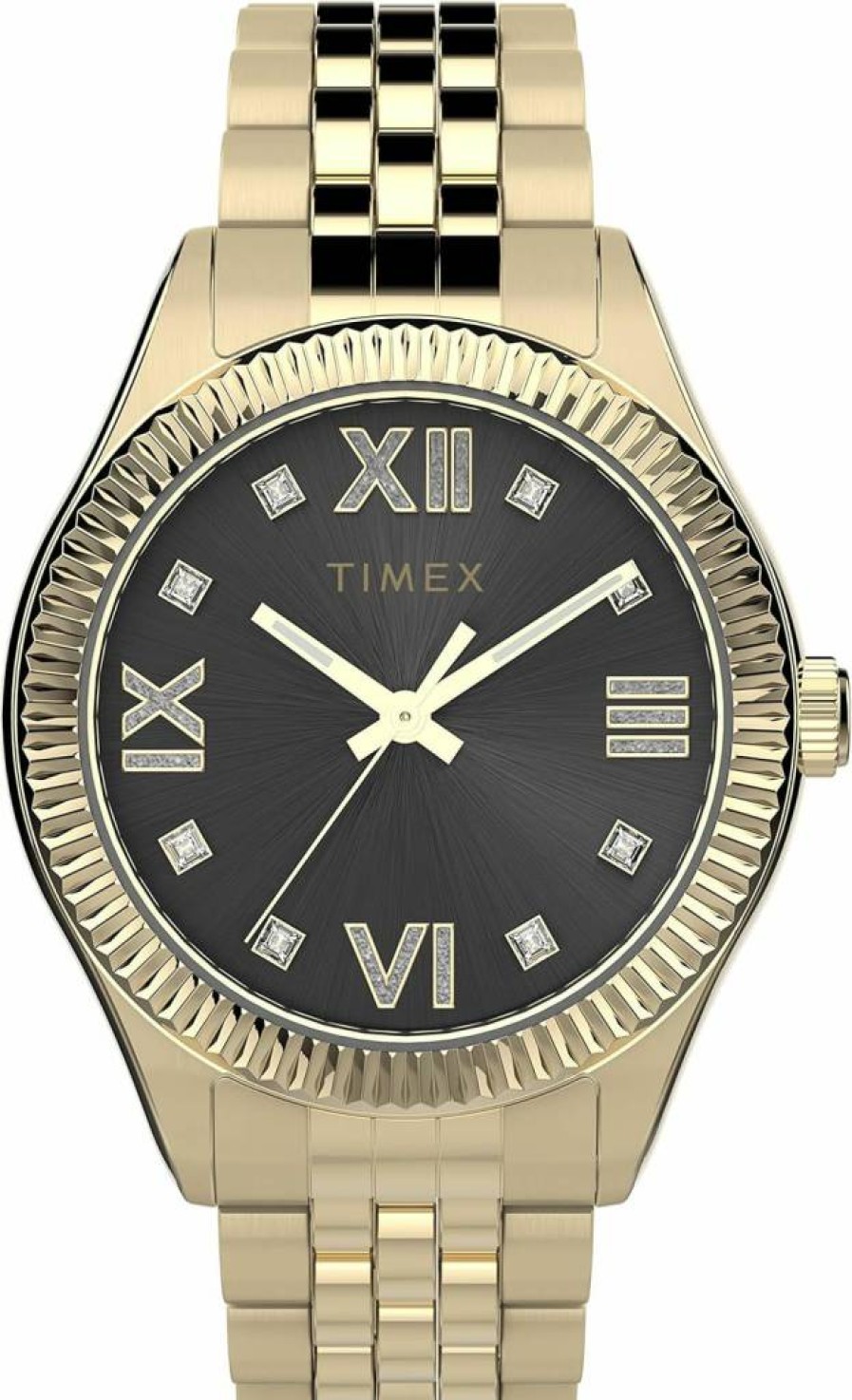 Timex Women's Waterbury Legacy 34mm Stainless Steel Watch with Leather Strap