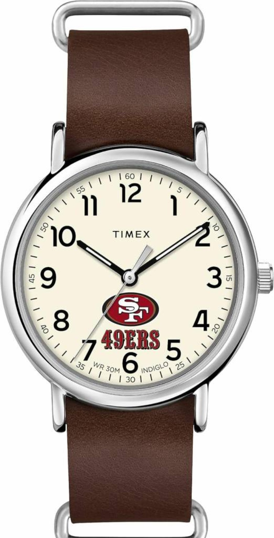 Timex Tribute Men's NFL Weekender 40mm Quartz Watch with Leather Strap