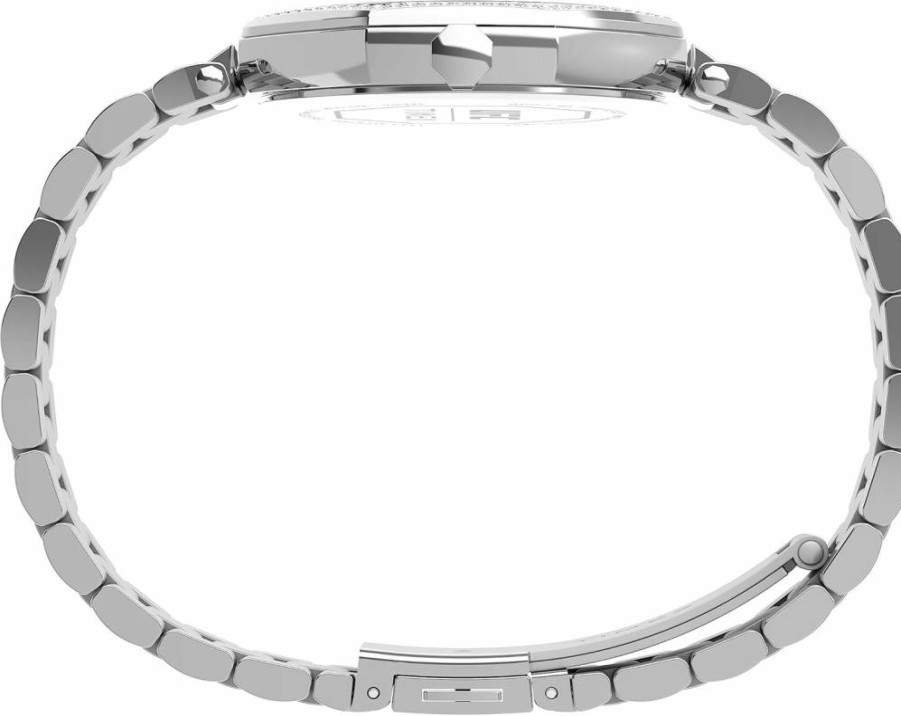 Timex UFC Women's Jewel 36mm Stainless Steel Watch with Leather Strap