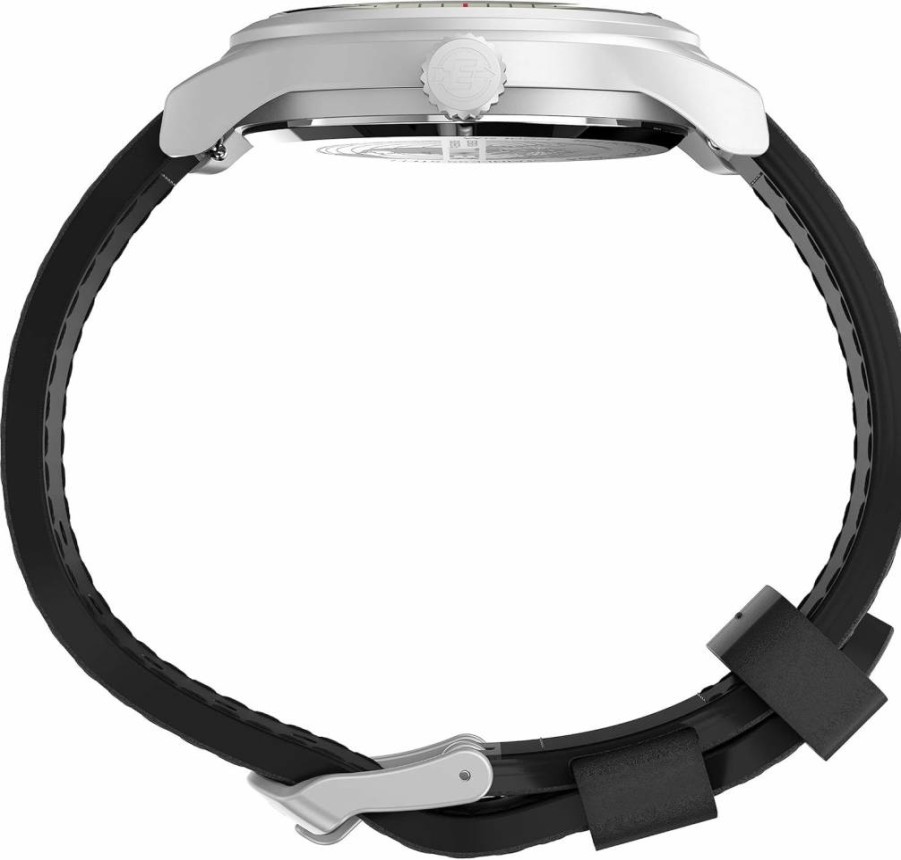 Timex Men's Expedition North Sierra 40mm Green Dial Black Strap Silver-Tone Case Watch