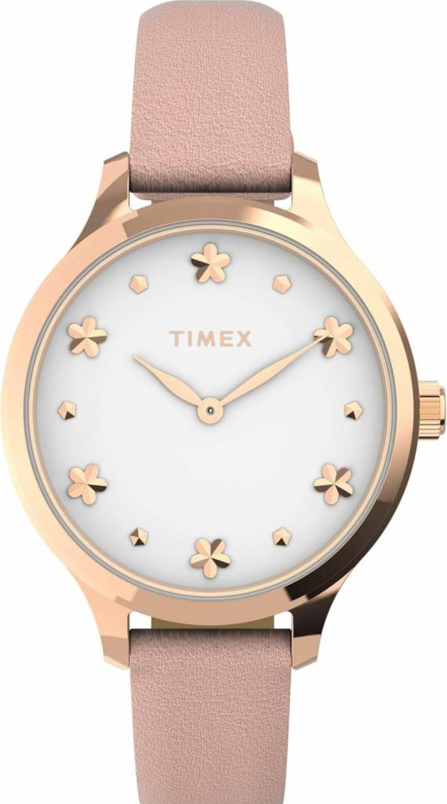 Timex Women's Peyton 36mm Analog Quartz Watch with Leather Strap
