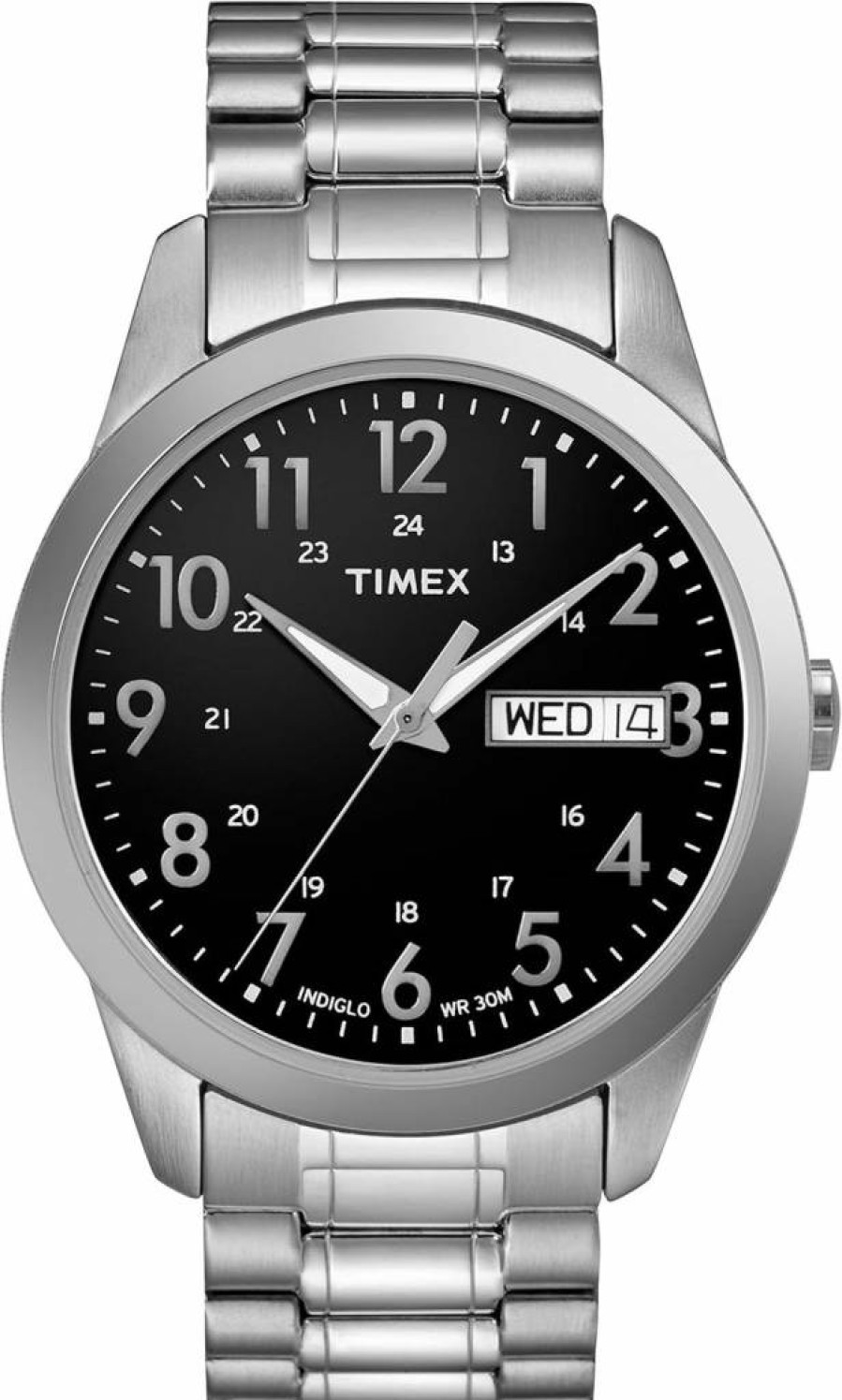 Timex Men's South Street 36mm Sport Watch - Stainless Steel Case, Leather Strap, Analog Display, Water Resistant, Gift Box Included