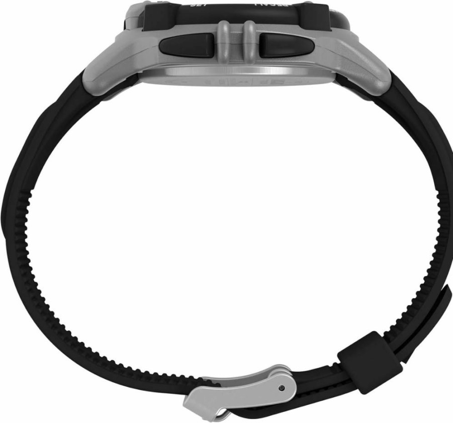 Timex Men's Ironman Triathlon Flix 100 Digital Sports Watch - 42mm Resin Strap, Lap Timer, Alarm, Water-Resistant