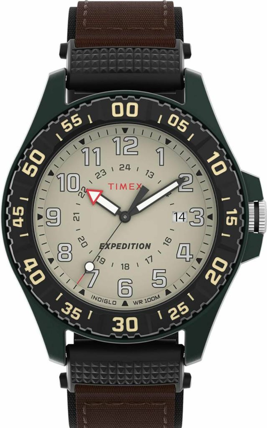 Timex Men's Camper 42mm Analog Quartz Watch with Leather Strap - Classic Casual Style