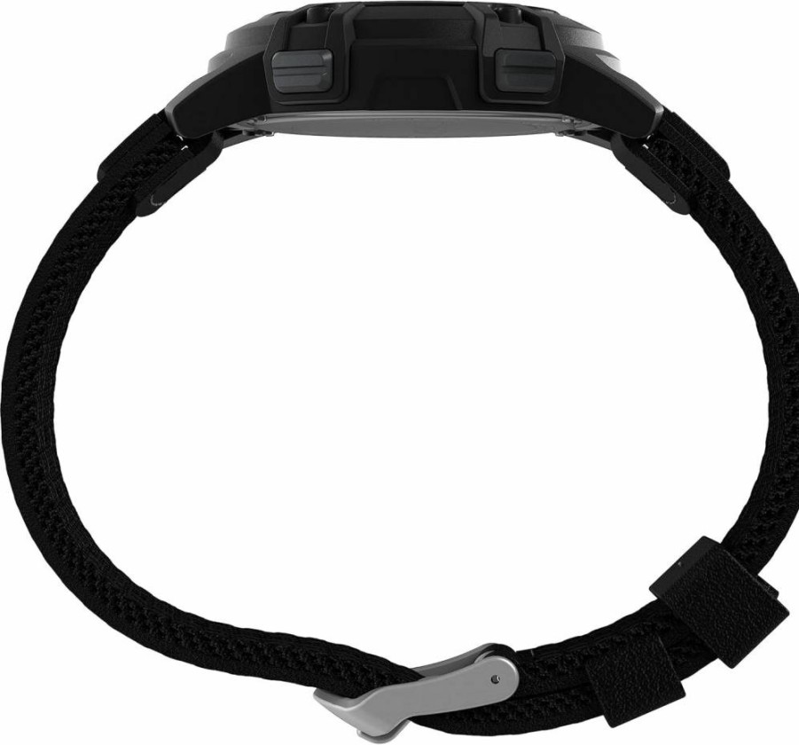 Timex Men's Expedition Digital Watch - 41mm Black Case with Brown Strap, Water-Resistant Outdoor Watch