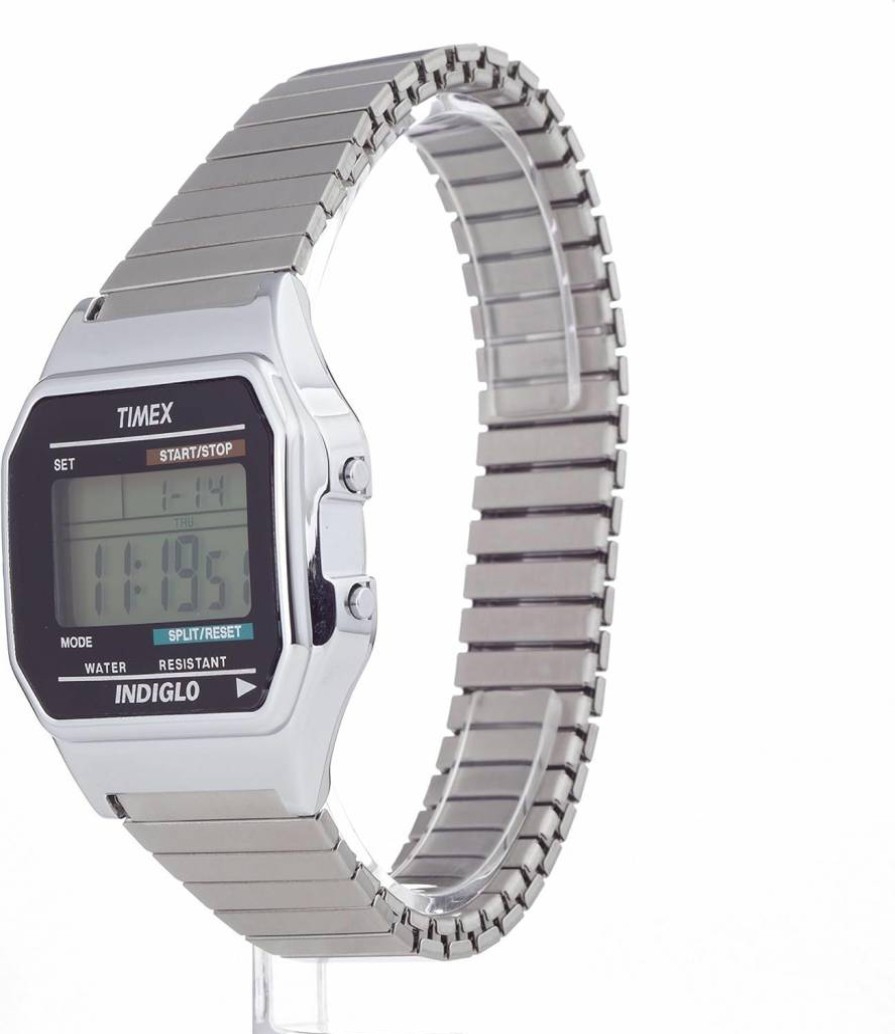 Timex Men's Classic 34mm Digital Watch - Vintage Style Digital Wristwatch for Men