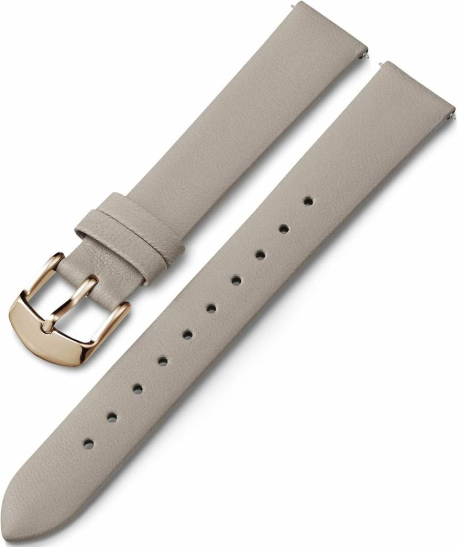 Timex 16mm Genuine Leather Watch Strap in Blue with Silver-Tone Buckle for Men and Women