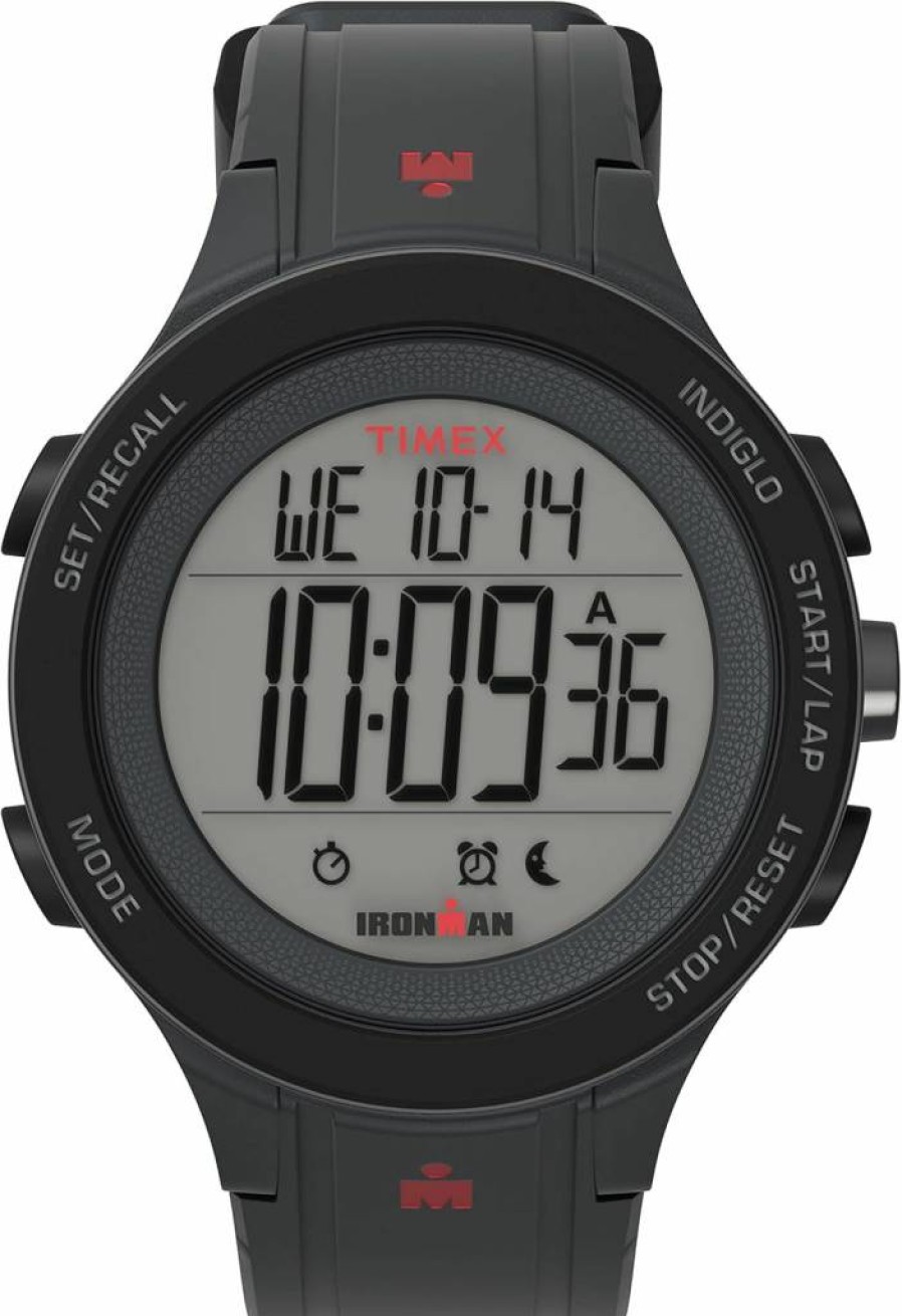 Timex Men's Ironman Triathlon T200 Digital Sports Watch 42mm - Durable, Water-Resistant & Stylish