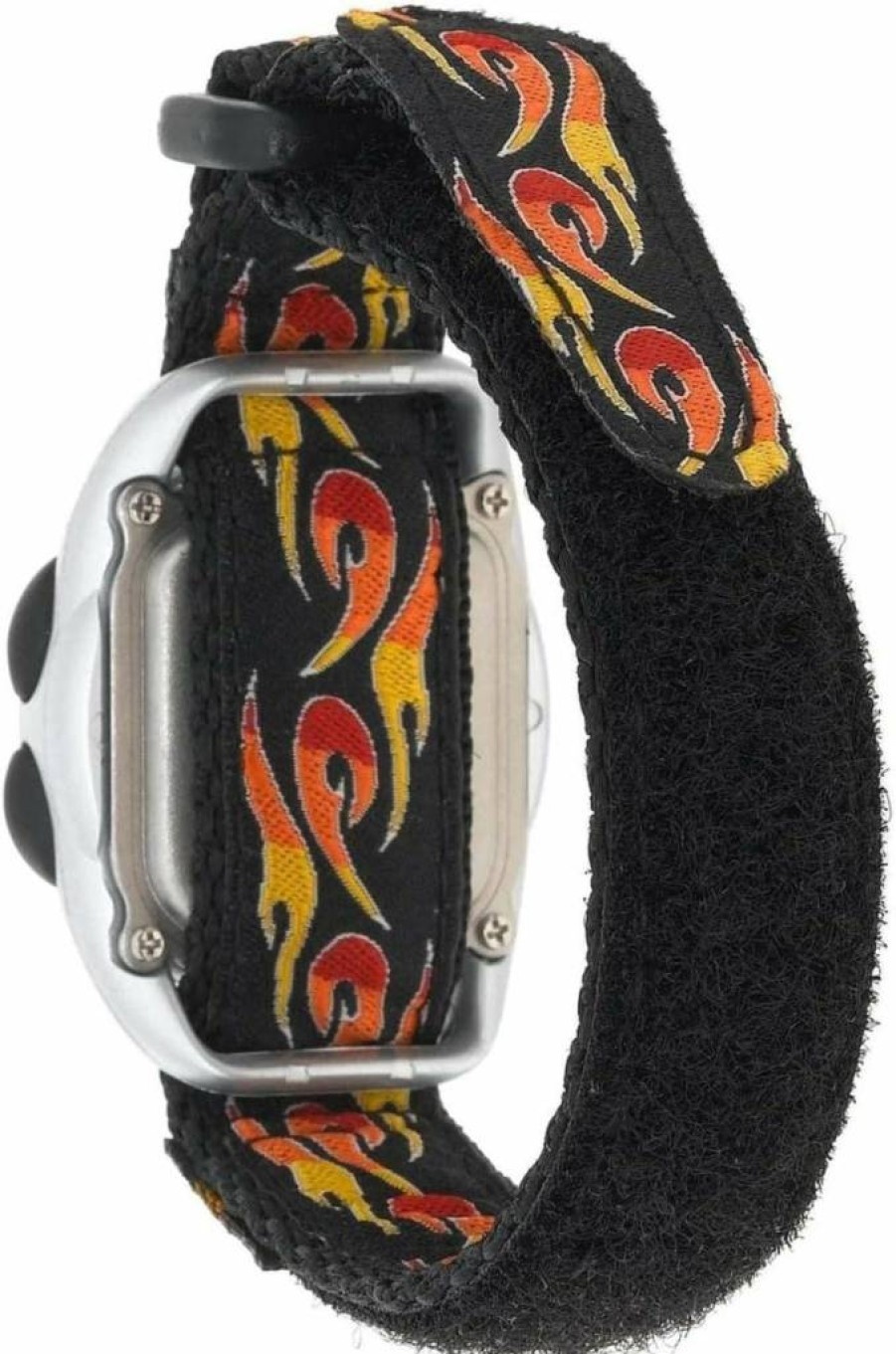 Timex Boys T78751 Digital Watch with Flames Design and Fast Wrap Velcro Strap - Time Machines Collection